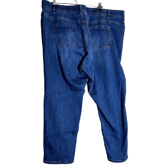 Avenue Denim Ankle Skinny Jeans Women Size 26A Blue High Rise Slimming Control - Picture 2 of 12